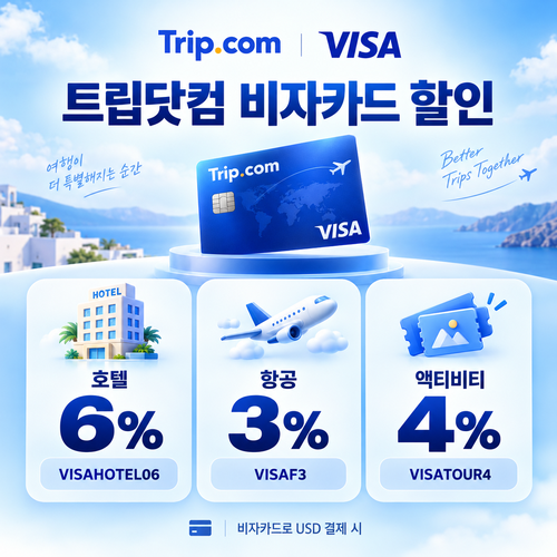 트립닷컴 비자카드 할인
